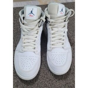 Nike Jordan 1 Mid Paris‎ White DR8038-100 Red Navy Grey Stealth Gray Size 13